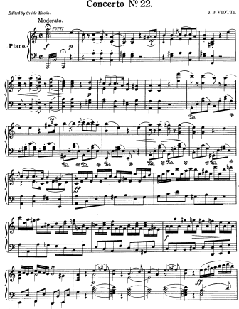 Violin Concerto No. 22 in A minor, G97 - Violin Sheet Music by Viotti