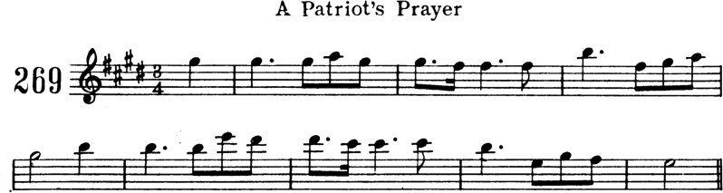 A Patriot's Prayer Violin Sheet Music