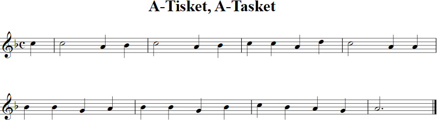 A-Tisket, A-Tasket Violin Sheet Music