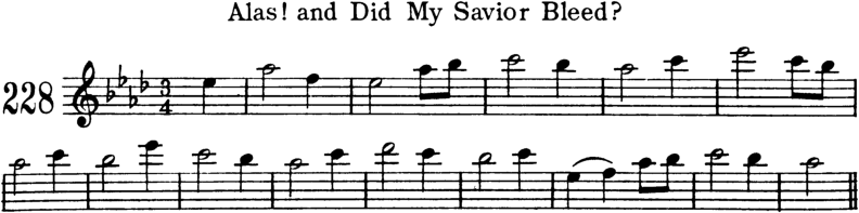 Alas And Did My Savior Bleed Violin Sheet Music