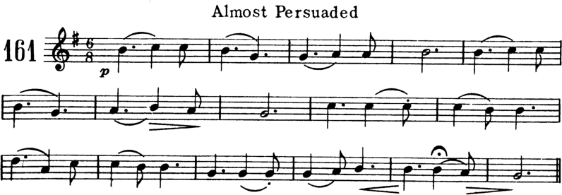 Almost Persuaded Violin Sheet Music