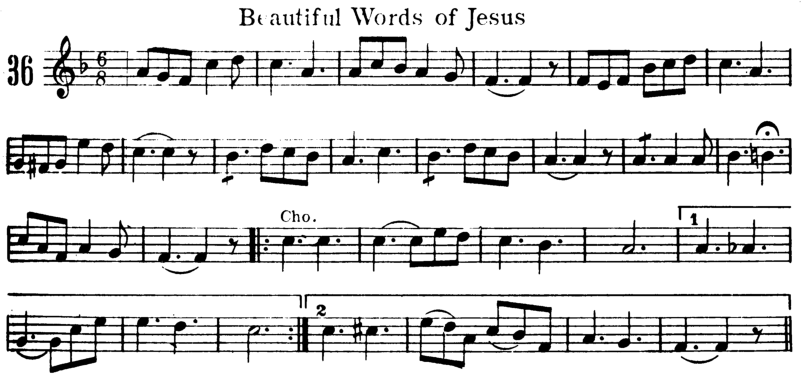 Beautiful Words of Jesus Violin Sheet Music