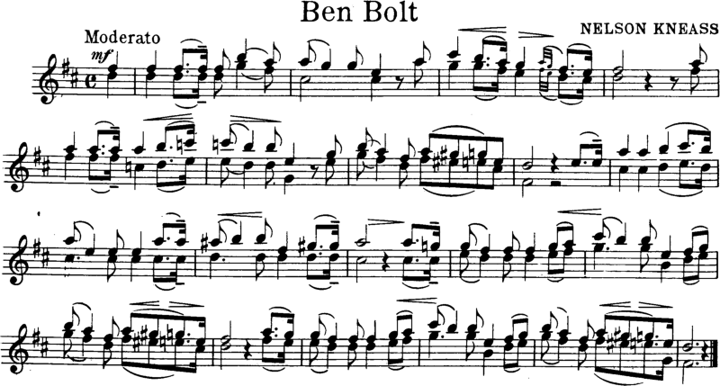 Ben Bolt Violin Sheet Music