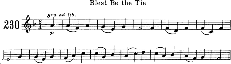 Blest Be the Tie Violin Sheet Music