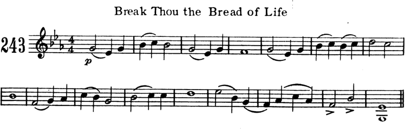 Break Thou the Bread of Life Violin Sheet Music