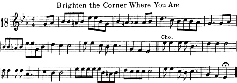 Brighten the Corner Where You Are Violin Sheet Music