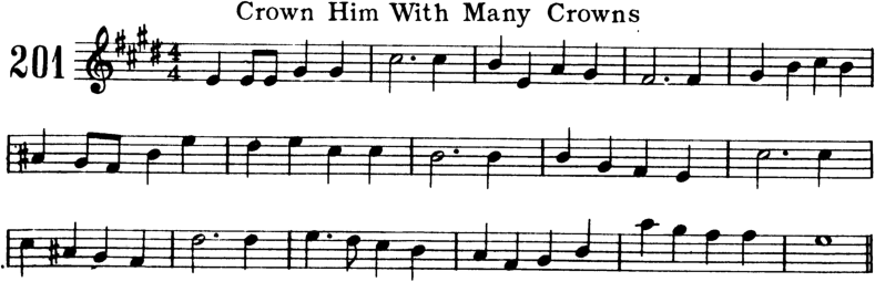 Crown Him With Many Crowns Violin Sheet Music