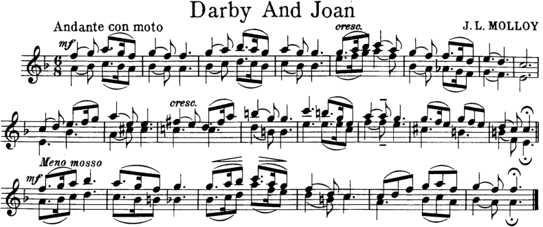 Darby And Joan Violin Sheet Music