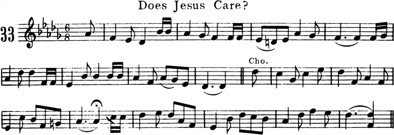 Does Jesus Care Violin Sheet Music