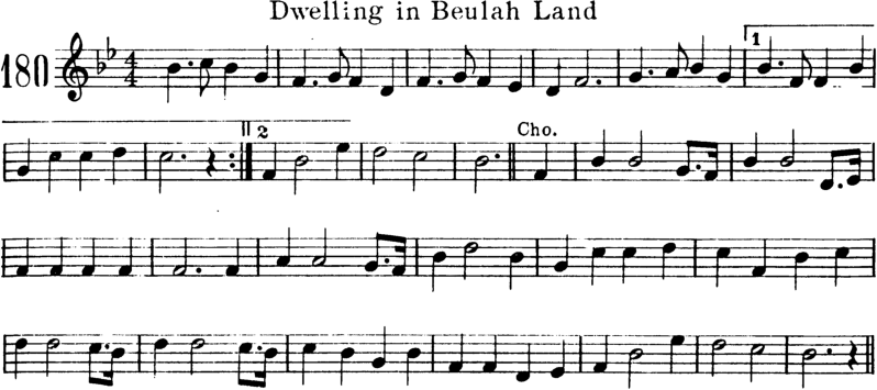 Dwelling In Beulah Land Violin Sheet Music