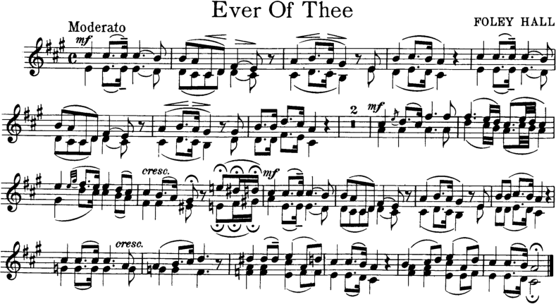 Ever of Thee Violin Sheet Music
