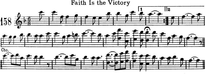 Faith Is the Victory Violin Sheet Music