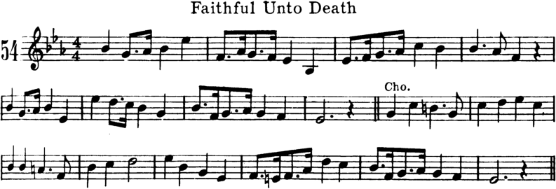 Faithful Until Death Violin Sheet Music