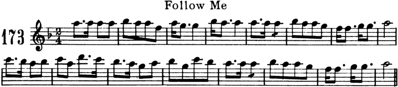 Follow Me Violin Sheet Music