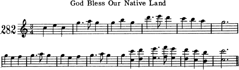 God Bless Our Native Land Violin Sheet Music
