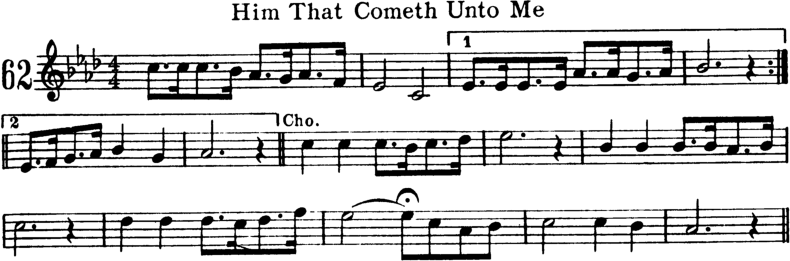 Him That Cometh Unto Me Violin Sheet Music