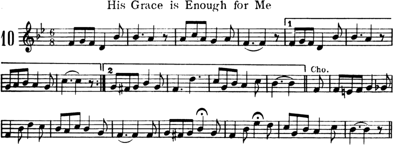 His Grace Is Enough For Me Violin Sheet Music