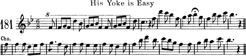 His Yoke Is Easy Violin Sheet Music