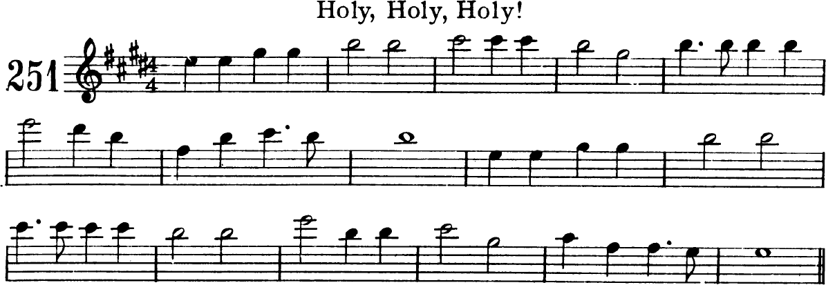 Holy Holy Holy Violin Sheet Music