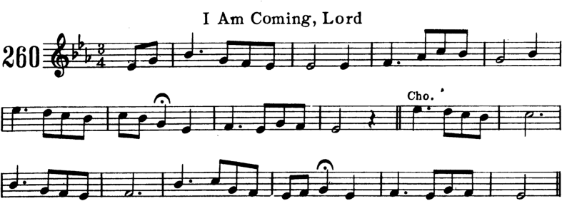 I Am Coming Lord Violin Sheet Music