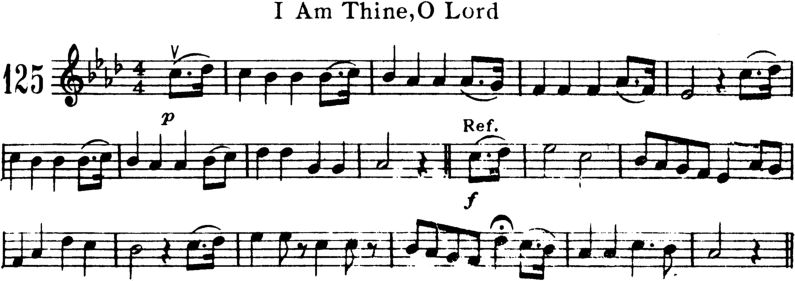 I Am Thine O Lord Violin Sheet Music