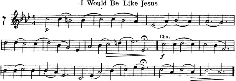 I Would Be Like Jesus Violin Sheet Music