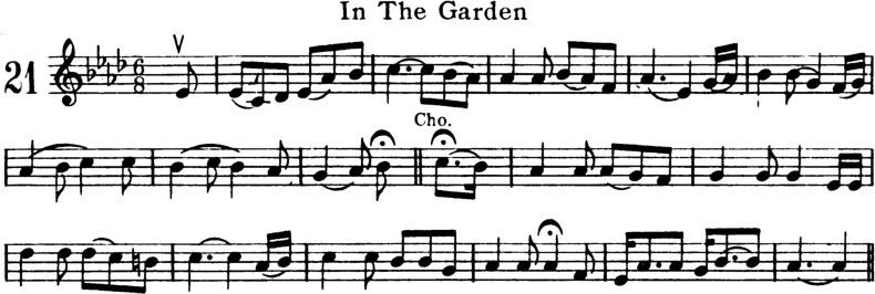 In the Garden Violin Sheet Music