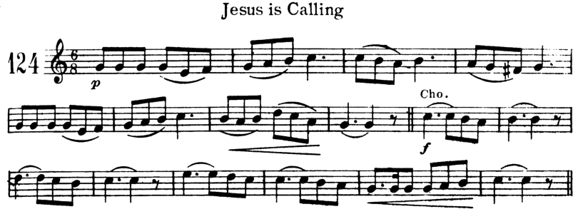 Jesus Is Calling Violin Sheet Music