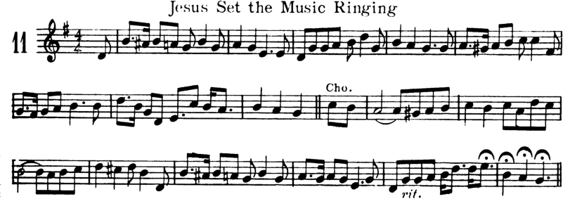 Jesus Set the Music Ringing Violin Sheet Music