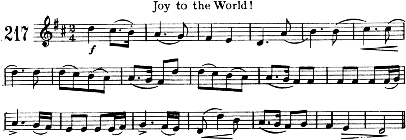 Joy To the World Violin Sheet Music