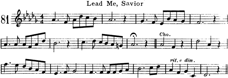 Lead Me Savior Violin Sheet Music