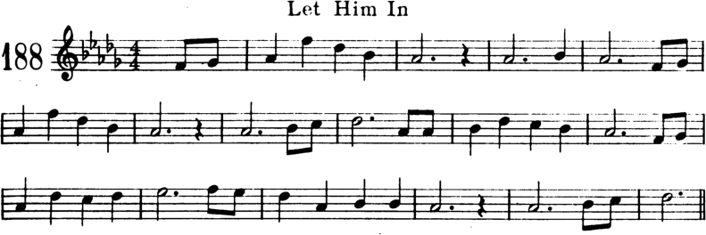 Let Him In Violin Sheet Music