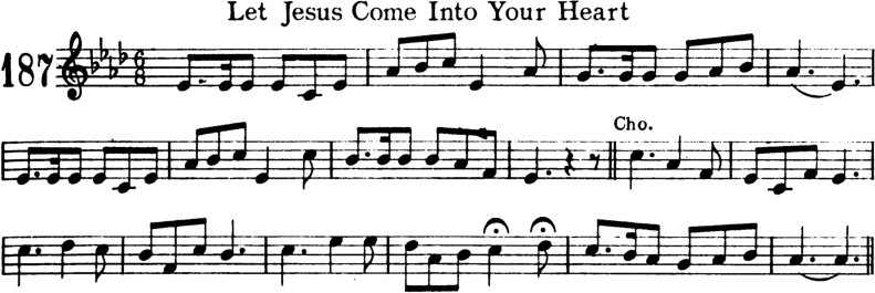 Let Jesus Come Into Your Heart Violin Sheet Music