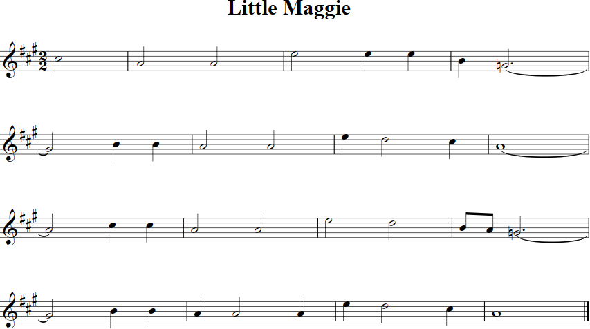 Little Maggie Violin Sheet Music