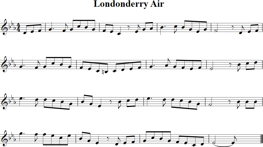 Londonderry Air Violin Sheet Music