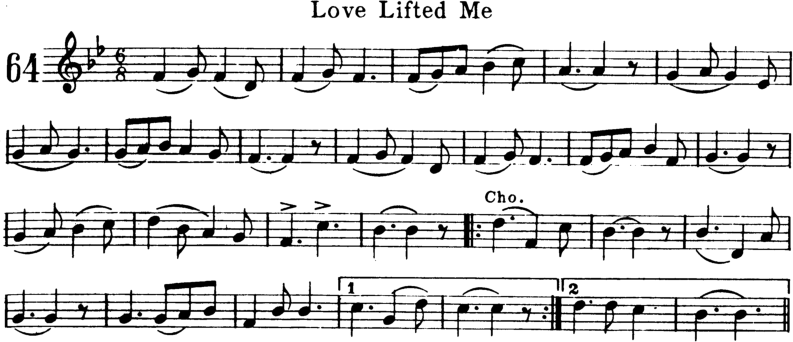 Love Lifted Me Violin Sheet Music