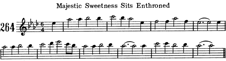 Majestic Sweetness Sits Enthroned Violin Sheet Music