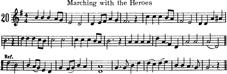 Marching With the Heroes Violin Sheet Music