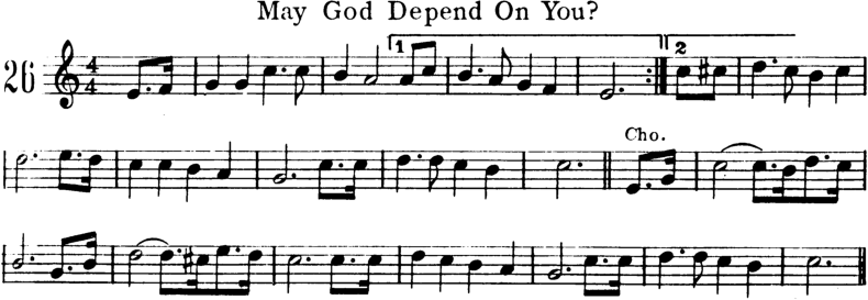 May God Depend On You Violin Sheet Music