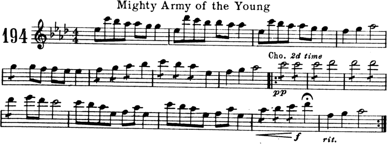 Mighty Army of the Young Violin Sheet Music