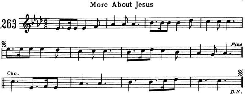 More About Jesus Violin Sheet Music