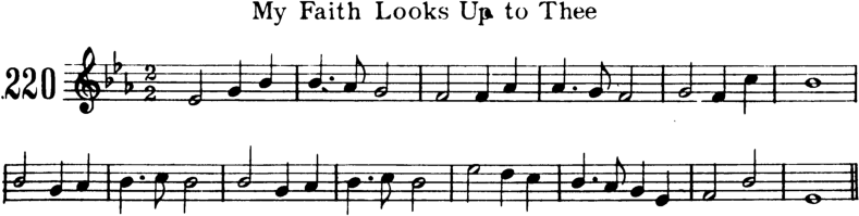 My Faith Looks Up To Thee Violin Sheet Music