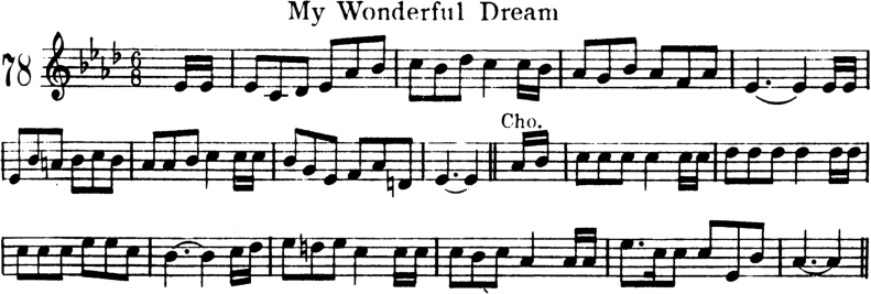 My Wonderful Dream Violin Sheet Music