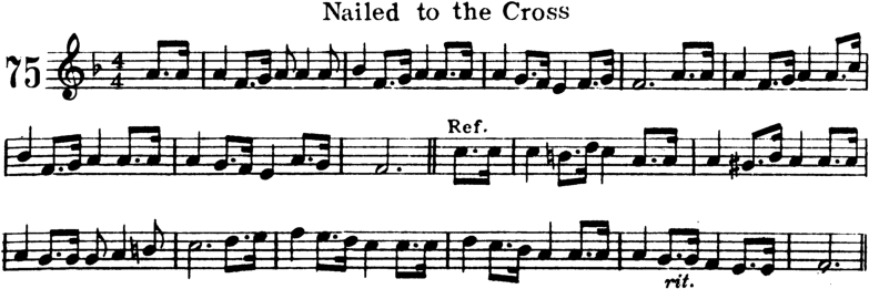 Nailed To the Cross Violin Sheet Music