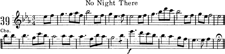 No Night There Violin Sheet Music