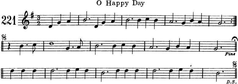 O Happy Day Violin Sheet Music