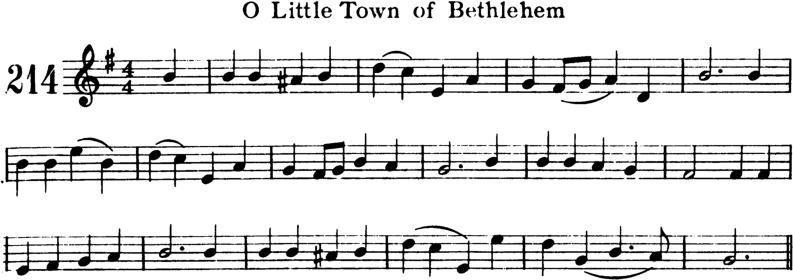 O Little Town of Bethlehem Violin Sheet Music