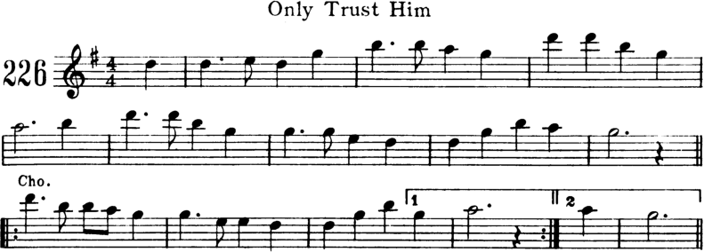 Only Trust Him Violin Sheet Music