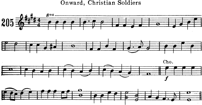 Onward Christian Soldiers Violin Sheet Music