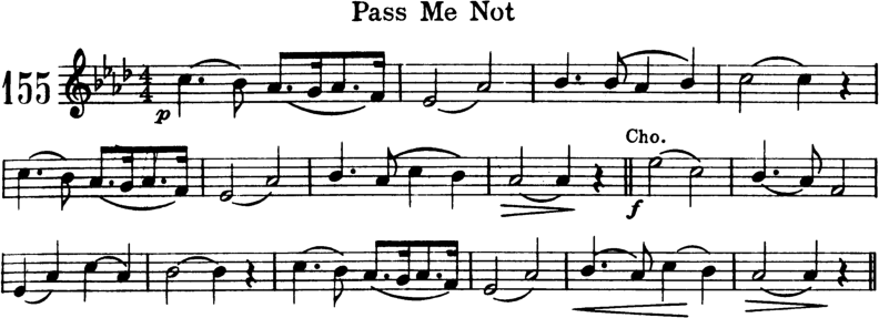 Pass Me Not Violin Sheet Music